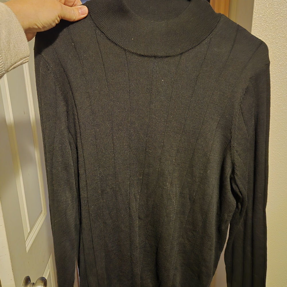 Mens Black Turtleneck Sweater